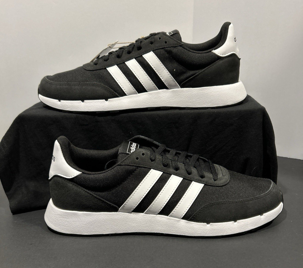 NWT Adidas Run 60s 2.0 Sneakers - Black/White - Men’s Size 12 Brand NEW W OG BOX